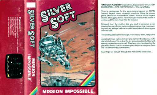 Mission Impossible box art for ZX Spectrum